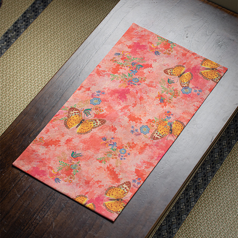 Jupei Magnesium Xiangyun Yarn table runner na čaj – obojstranný nepremokavý, retro Zen izolácia