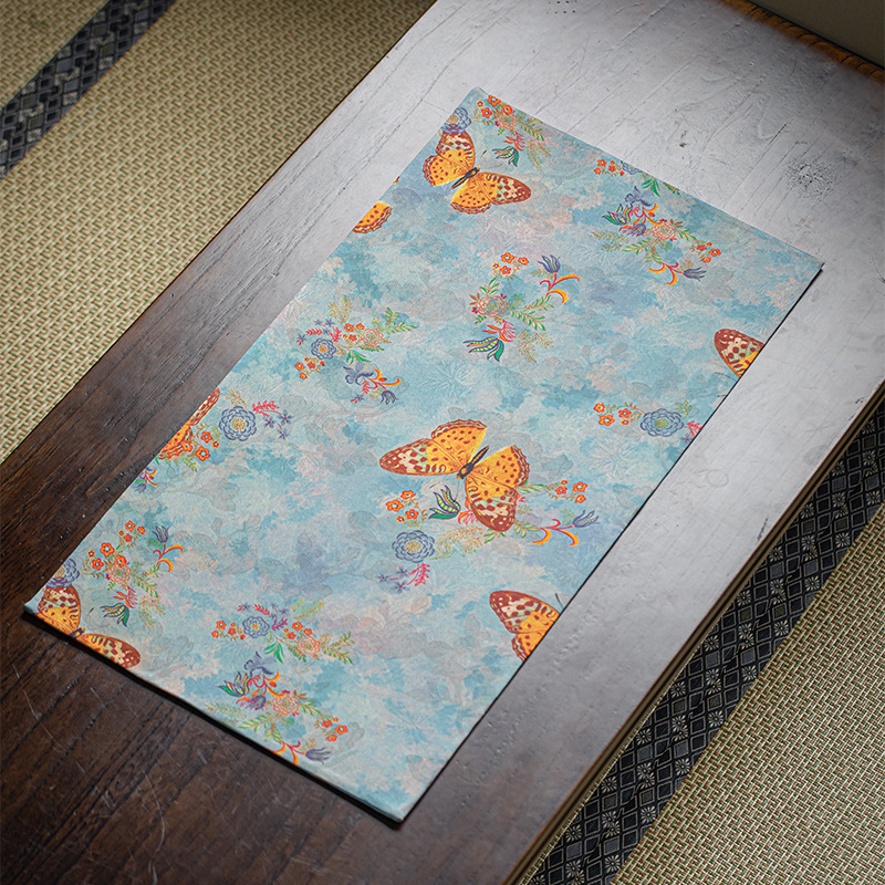 Jupei Magnesium Xiangyun Yarn table runner na čaj – obojstranný nepremokavý, retro Zen izolácia
