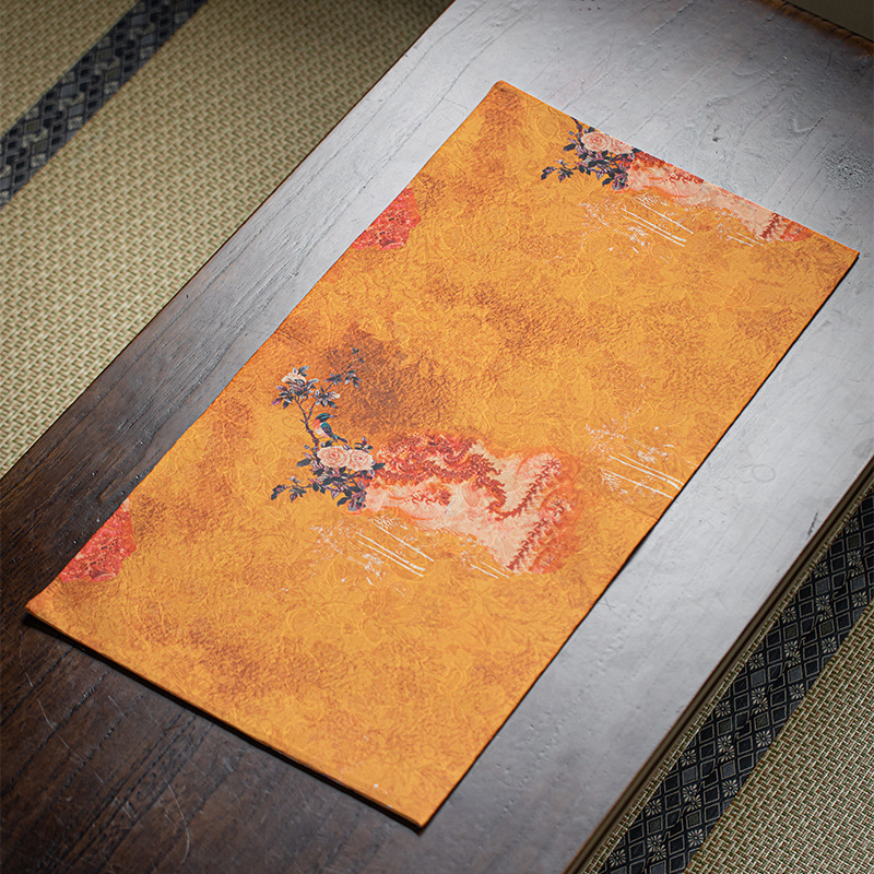 Jupei Magnesium Xiangyun Yarn table runner na čaj – obojstranný nepremokavý, retro Zen izolácia
