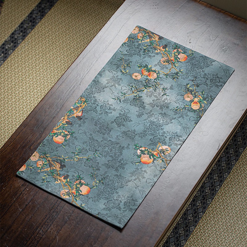 Jupei Magnesium Xiangyun Yarn table runner na čaj – obojstranný nepremokavý, retro Zen izolácia