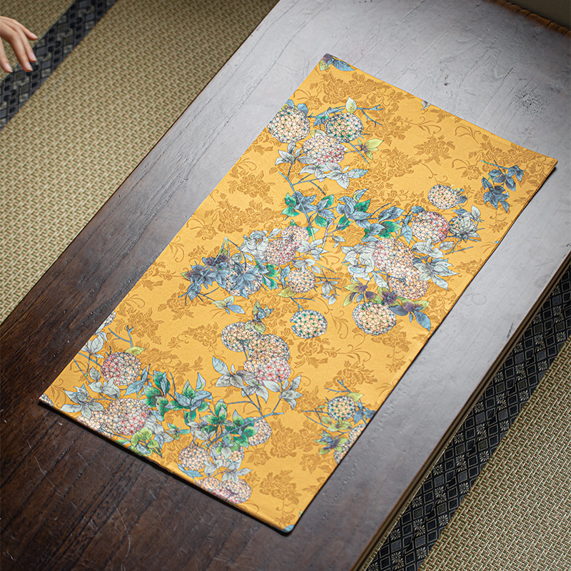 Jupei Magnesium Xiangyun Yarn table runner na čaj – obojstranný nepremokavý, retro Zen izolácia