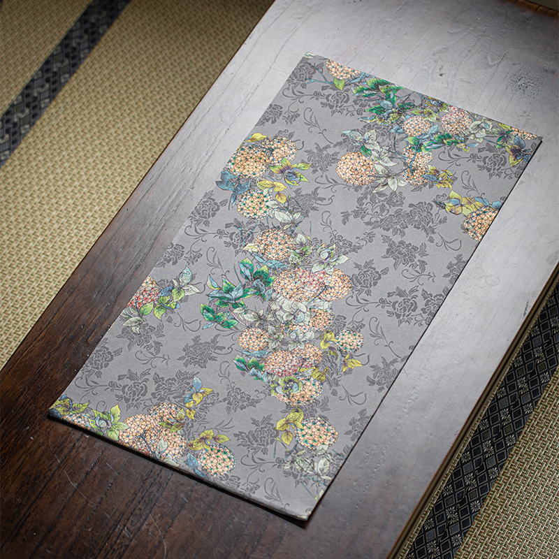 Jupei Magnesium Xiangyun Yarn table runner na čaj – obojstranný nepremokavý, retro Zen izolácia