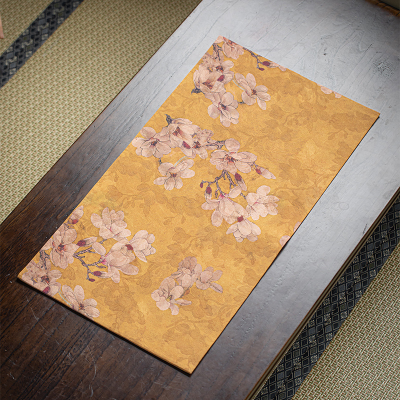 Jupei Magnesium Xiangyun Yarn table runner na čaj – obojstranný nepremokavý, retro Zen izolácia