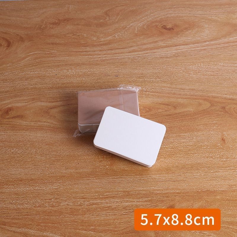Prazdná karta s zaoblenými rohmi, pevný kartón 350 g, kartička na slová pre angličtinu