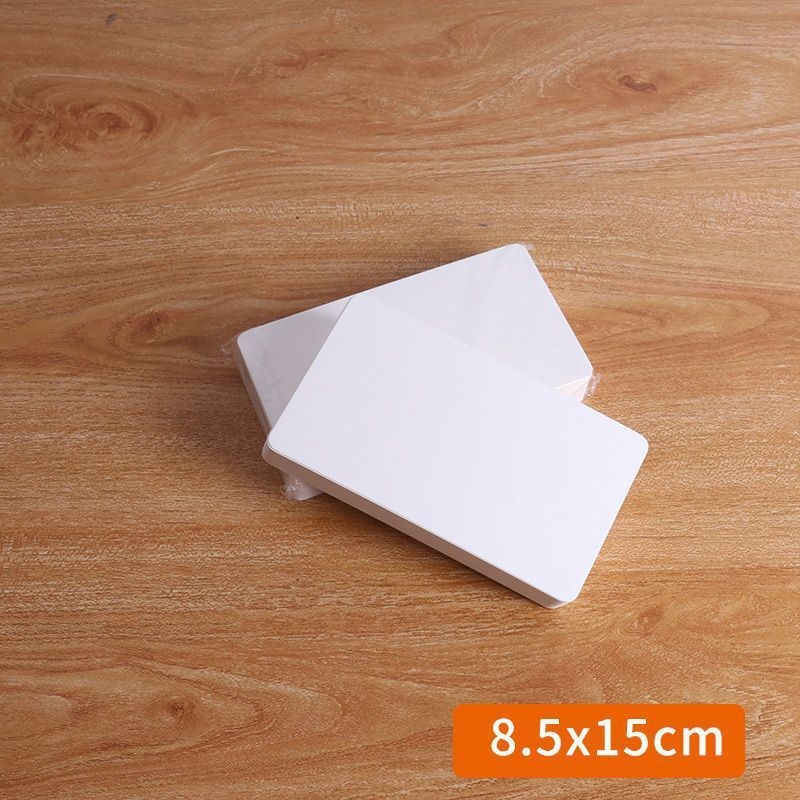 Prazdná karta s zaoblenými rohmi, pevný kartón 350 g, kartička na slová pre angličtinu
