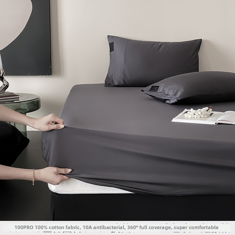 Prémiový antibakteriálny fitted sheet z dlhej bavlny s elastickým lemom, ochranný matrac a trojdielny set z 100% bavlny