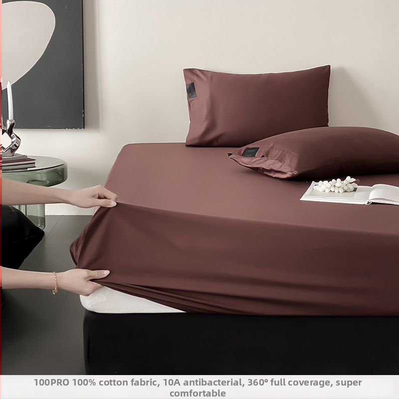 Prémiový antibakteriálny fitted sheet z dlhej bavlny s elastickým lemom, ochranný matrac a trojdielny set z 100% bavlny