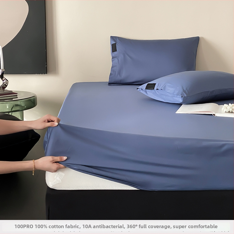 Prémiový antibakteriálny fitted sheet z dlhej bavlny s elastickým lemom, ochranný matrac a trojdielny set z 100% bavlny