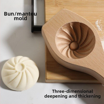 Drevený tvarovač na buchty – nový model, 3D hrubší a hlbší dizajn