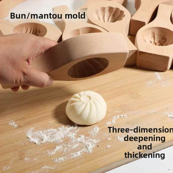 Drevený tvarovač na buchty – nový model, 3D hrubší a hlbší dizajn