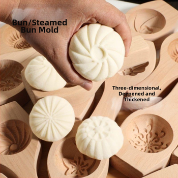 Drevený tvarovač na buchty – nový model, 3D hrubší a hlbší dizajn