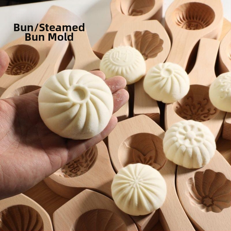 Drevený tvarovač na buchty – nový model, 3D hrubší a hlbší dizajn
