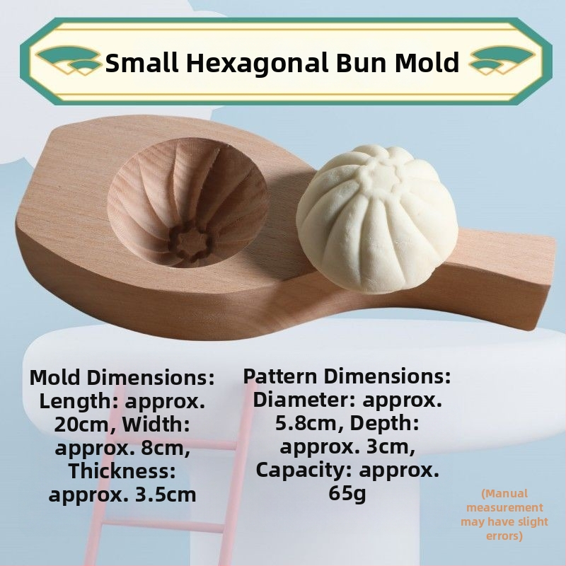 Drevený tvarovač na buchty – nový model, 3D hrubší a hlbší dizajn