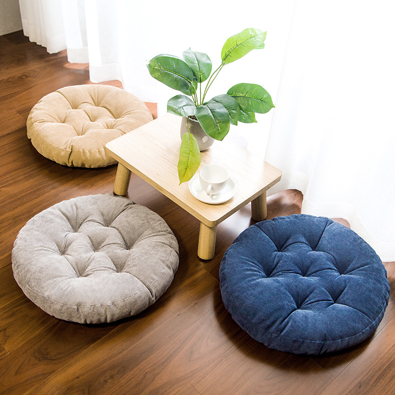 Corduroy tatami sedák – plyšový, hrubý, 3D dizajn, vhodný pre okno, balkón a jogu