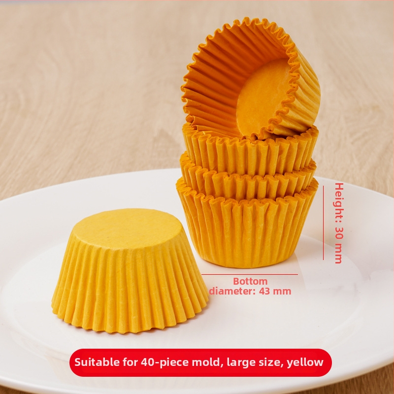 Jednorázová obdĺžniková papierová tácka s tvarom lode, oválny dizajn, 36 formičiek na tortu a 21 formičiek na muffin, olejodolný povlak na pečenie