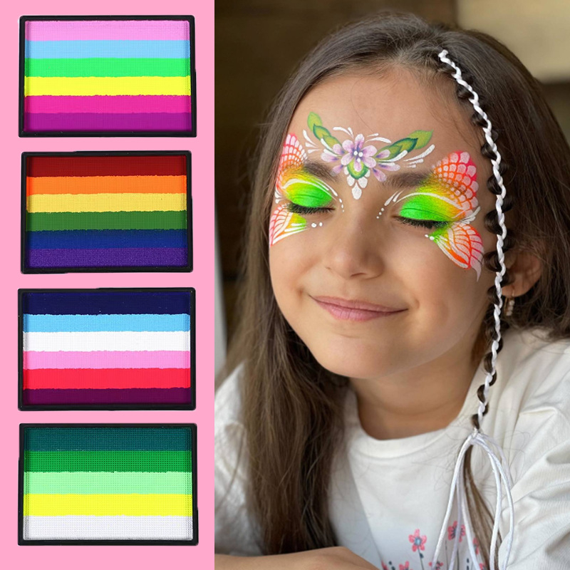 Dječji komplet za crtanje lica za početnike, cjeloviti set vodotopnih boja za lice za scenski makeup