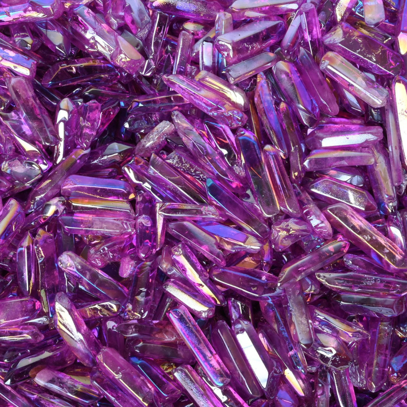 Prirodni bijeli kristalni stupac, elektroplatinirani kristalni ukras za dom, mineralne kristalne trake