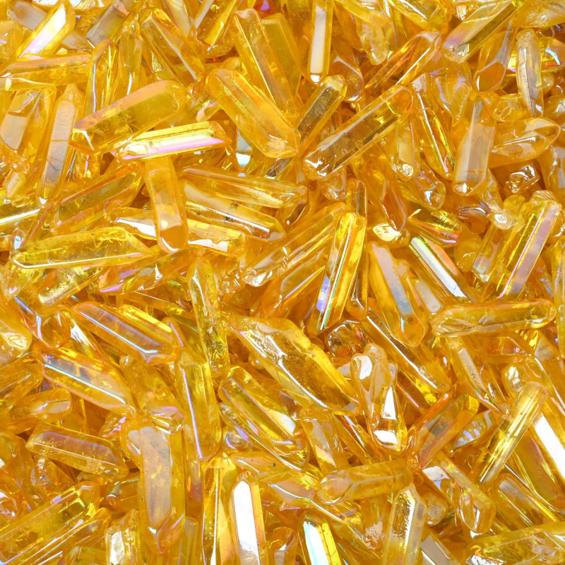 Prirodni bijeli kristalni stupac, elektroplatinirani kristalni ukras za dom, mineralne kristalne trake