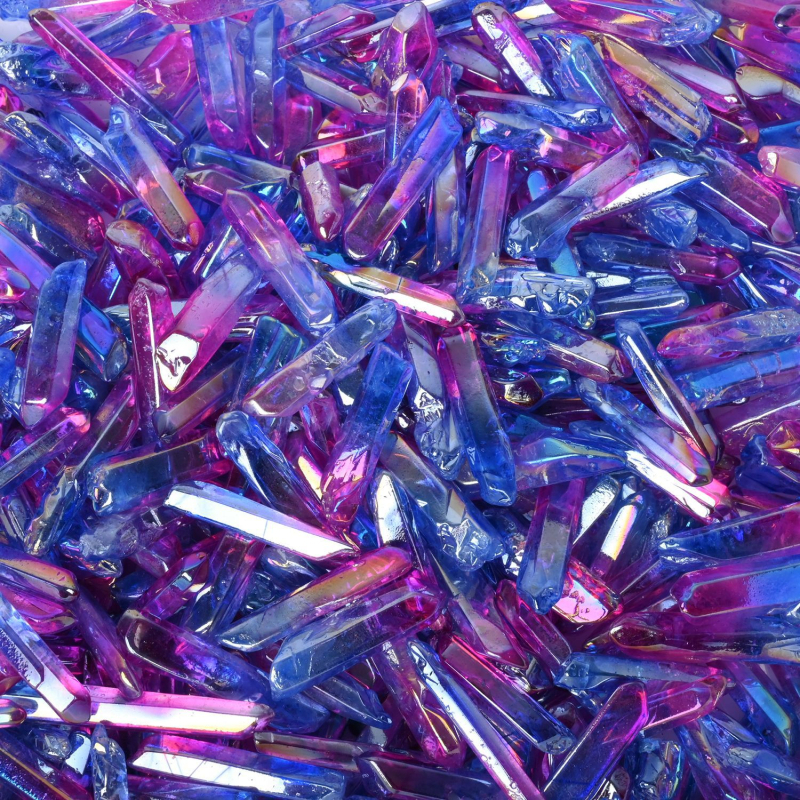 Prirodni bijeli kristalni stupac, elektroplatinirani kristalni ukras za dom, mineralne kristalne trake
