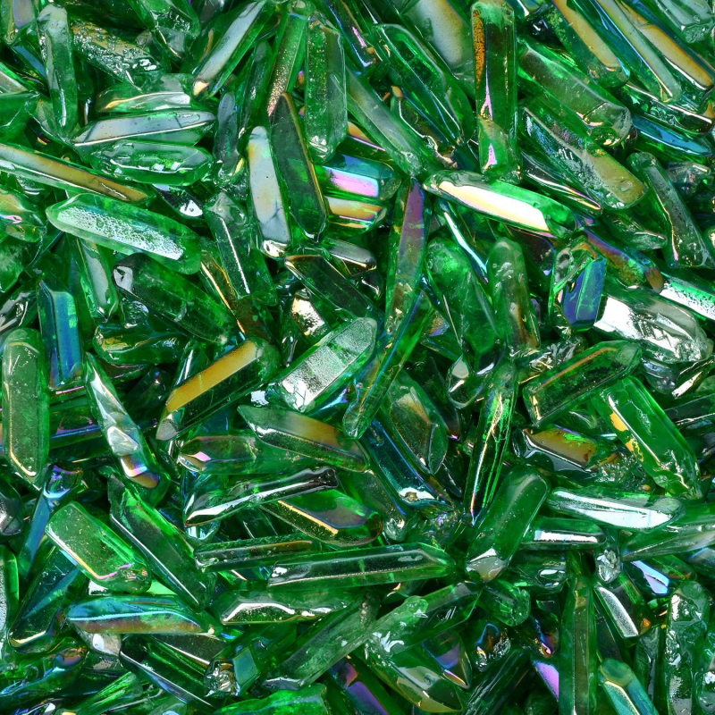 Prirodni bijeli kristalni stupac, elektroplatinirani kristalni ukras za dom, mineralne kristalne trake