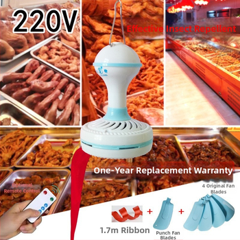 220V-os mini mennyezeti ventilátor a legyek ellen, gyümölcsboltok és delikáteszüzletek számára