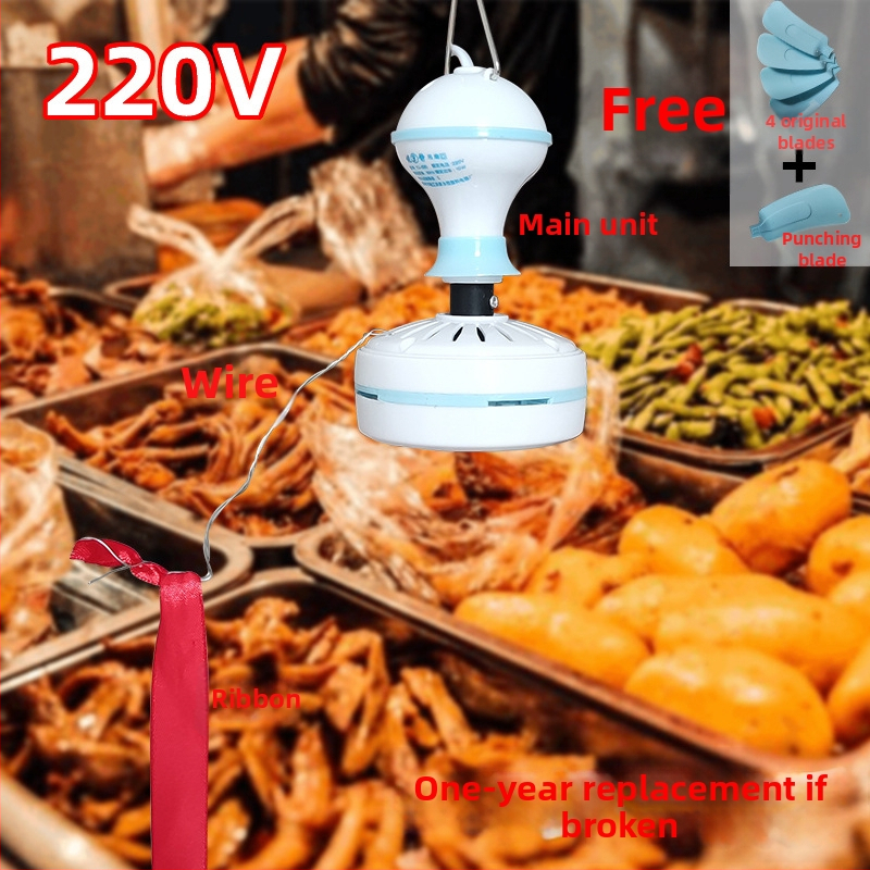 220V-os mini mennyezeti ventilátor a legyek ellen, gyümölcsboltok és delikáteszüzletek számára