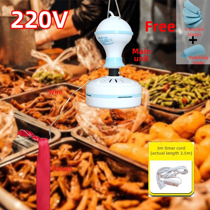 220V-os mini mennyezeti ventilátor a legyek ellen, gyümölcsboltok és delikáteszüzletek számára