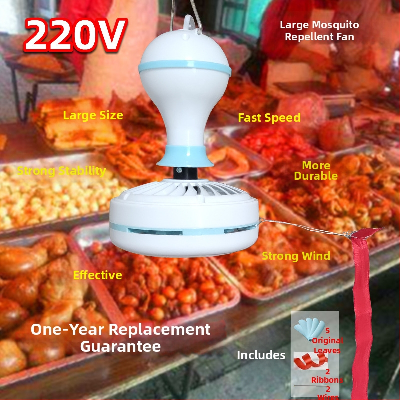 220V-os mini mennyezeti ventilátor a legyek ellen, gyümölcsboltok és delikáteszüzletek számára