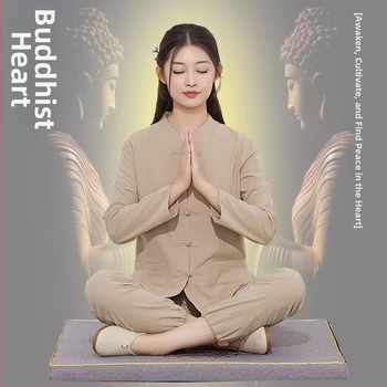 Zen meditácie oblečenie z bavlny a ľanu pre ženy aj mužov — jednoduché buddhistické rúcho na meditáciu