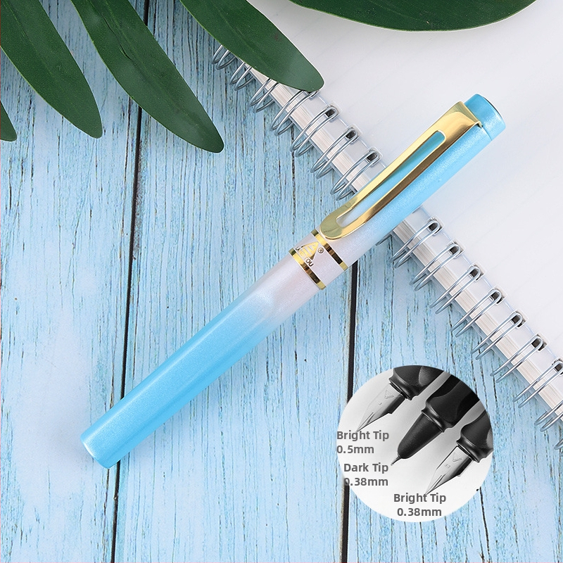 Kovové plniace pero 8037 pre žiakov tretieho ročníka na cvičenie kaligrafie, EF špička 0,38 mm