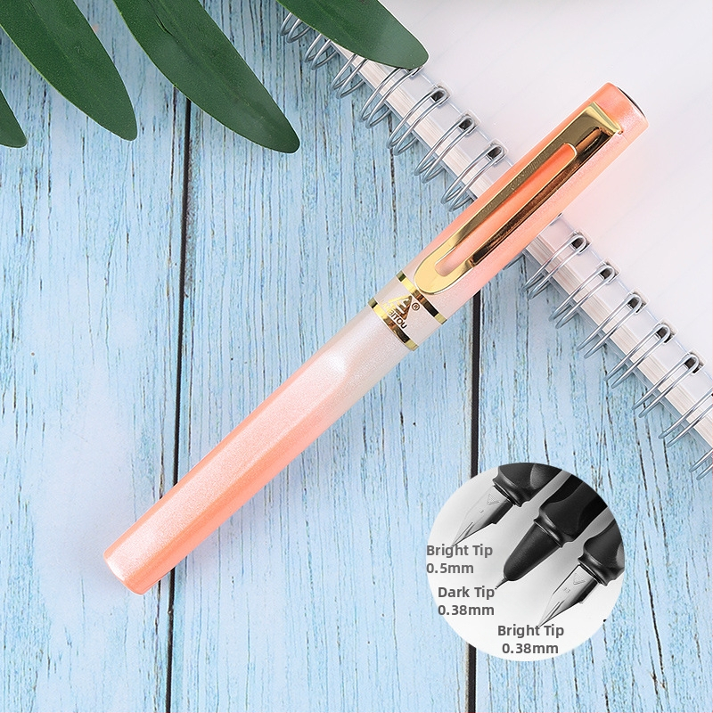 Kovové plniace pero 8037 pre žiakov tretieho ročníka na cvičenie kaligrafie, EF špička 0,38 mm