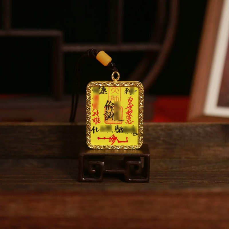 Ručni talisman od cinnabara za bogatstvo i prosperitet, taoistički thangka