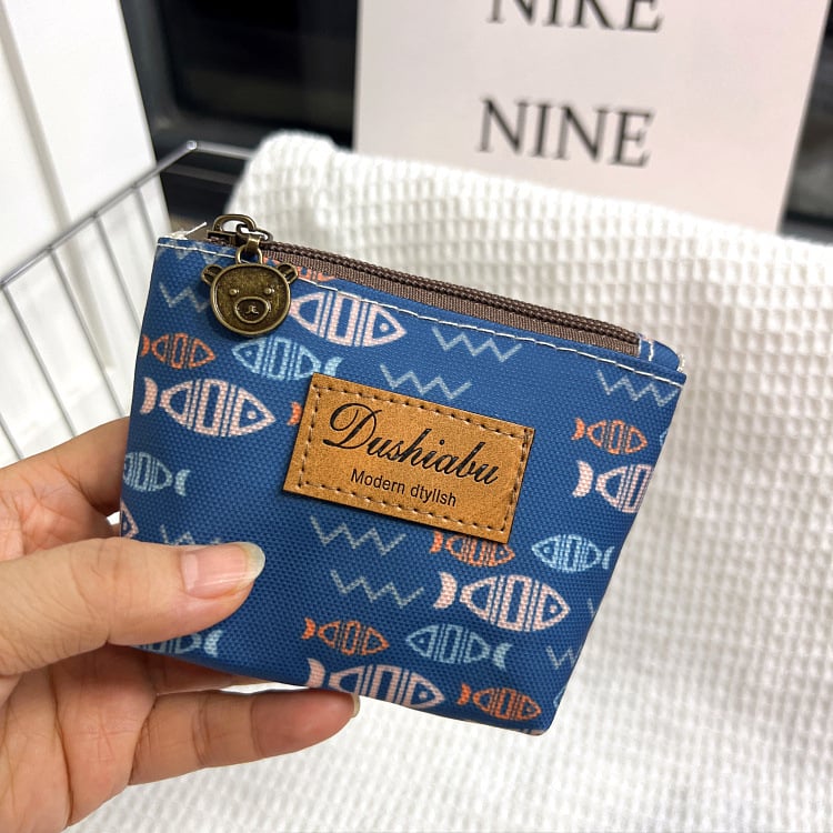 Új koreai stílusú vízálló mini pénztárca érmék és kártyák számára, Oxford anyag, dumpling táska, kis tároló táska