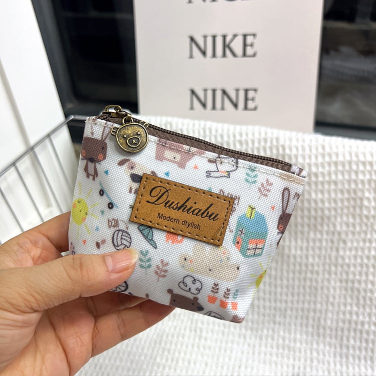 Új koreai stílusú vízálló mini pénztárca érmék és kártyák számára, Oxford anyag, dumpling táska, kis tároló táska