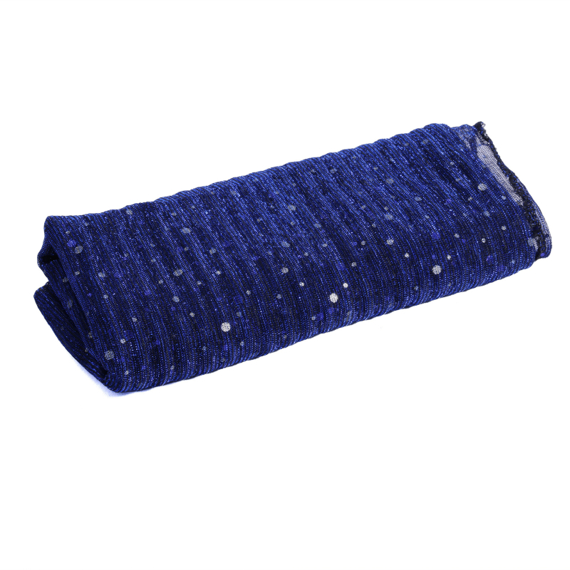 Ženski šal s kristalima, 180 cm dugačak, elegantan turbanski stil za glavu i svestrani poliester šal