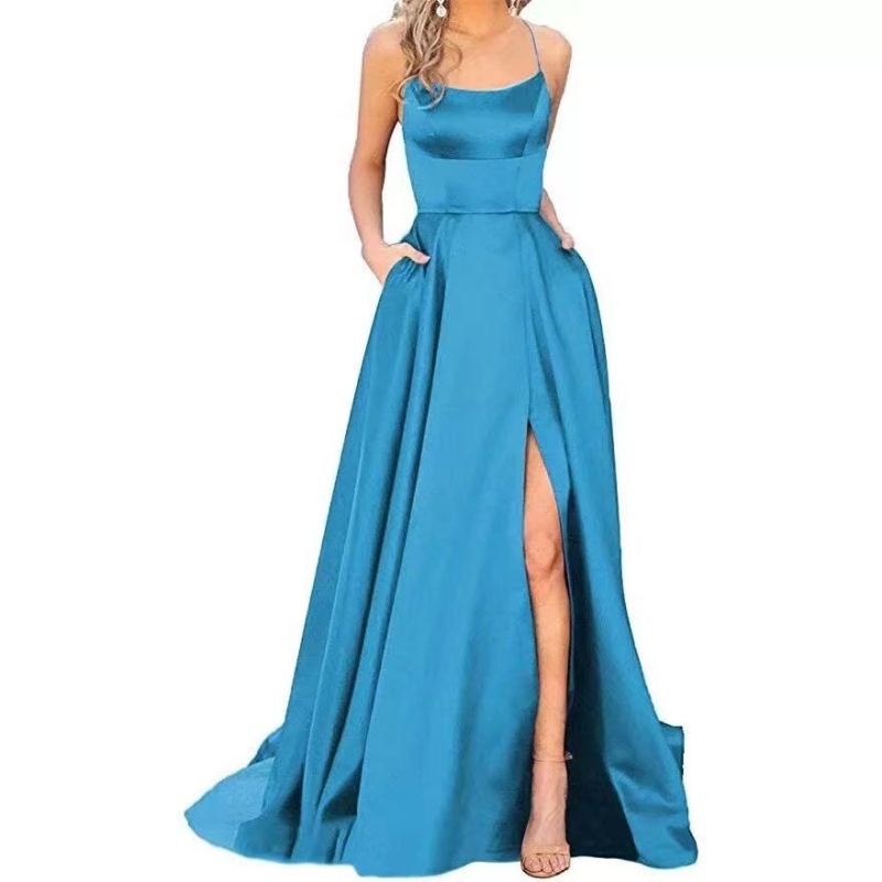 Hosszú koszorúslány ruha, karcsúsító off-shoulder fazon, esküvői eseményre