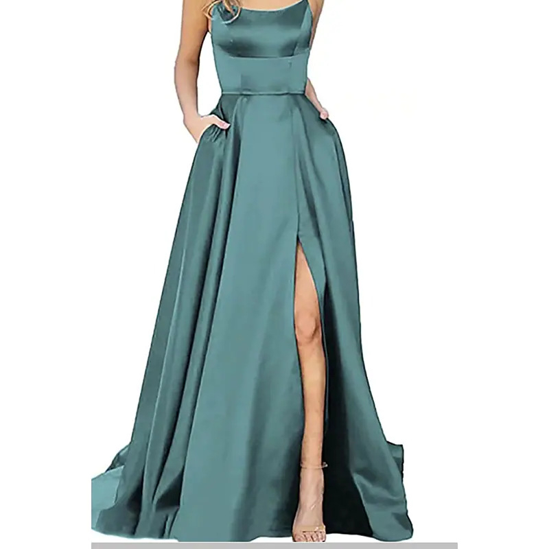 Hosszú koszorúslány ruha, karcsúsító off-shoulder fazon, esküvői eseményre