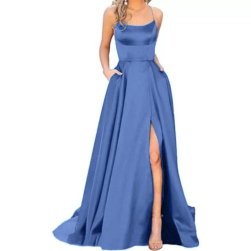 Hosszú koszorúslány ruha, karcsúsító off-shoulder fazon, esküvői eseményre