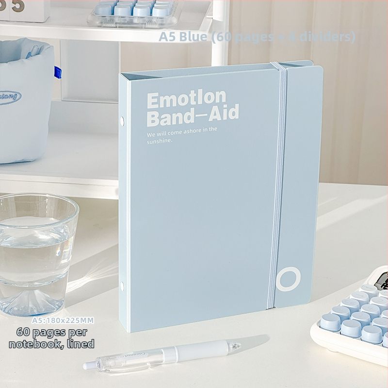 Štýlový zošit s výmennými listami, 100 g papier, odnímateľný obal, spirálová väzba, do školy