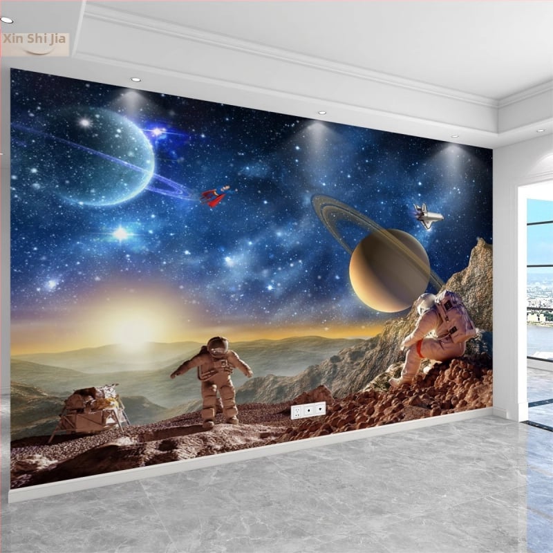 Detská tapeta s astronautom – nástenná maľba do chlapčenskej izby