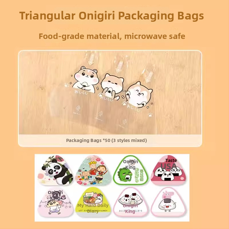 Veľká trojuholníková forma na onigiri – japonský štýl Bento, sada na lisovanie ryže
