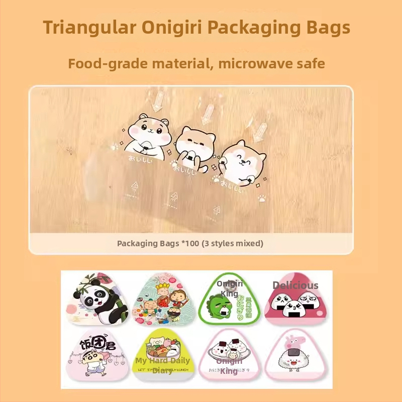 Veľká trojuholníková forma na onigiri – japonský štýl Bento, sada na lisovanie ryže