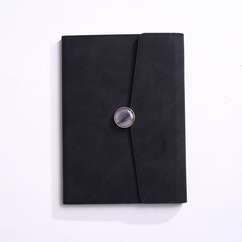 Time A5 poznámkovník s logom, hrubé PU puzdro, elegantný obchodný zápisník na stretnutia, luxusný darčekový set