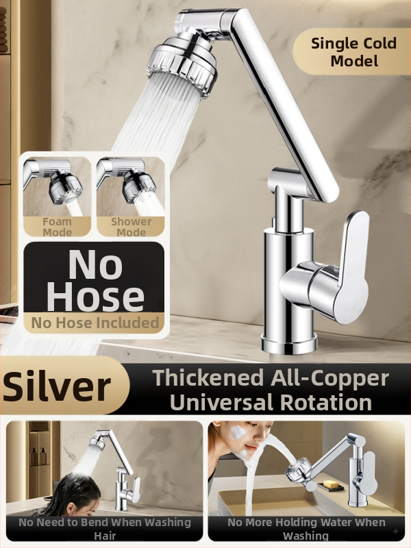 Nine Rose King Mechanický ramenný kohútik pre umývadlo, kuchyňu a kúpeľňu, horúcu a studenú vodu