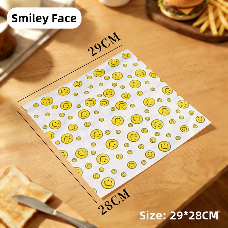 Papier na hamburgery, jednorazový obalovací papier, proti tukom, s PE povrchom, vhodný pre hamburgery, vyprážané kurča, kuracie rolky a ryžové guličky