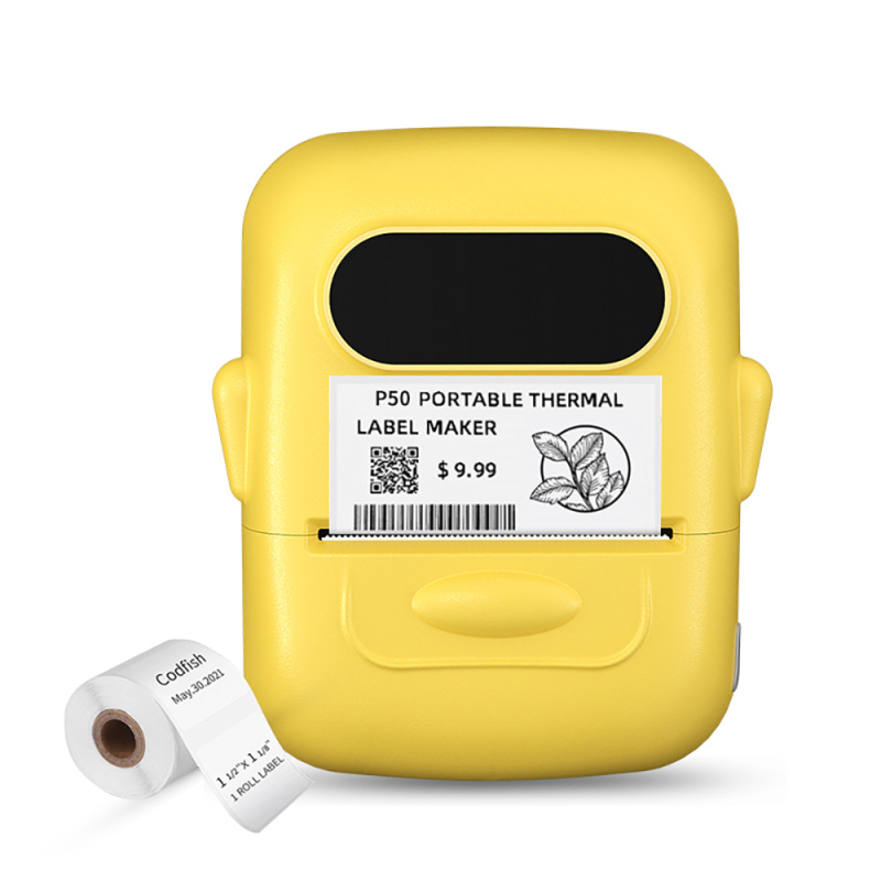 Nový prenosný Bluetooth termálny tlačiareň pre cenové štítky, 58 mm, vhodný pre potraviny, šperky a oblečenie