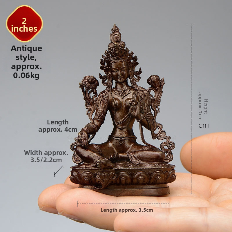 Úplne pozlátené meďové figúrky Padmasambhavu, Bhaisajyaguru, Zelená Tara, Manjushri, Shakyamuni Buddha, Amitábha a Žltý Džambhala na osobné použitie