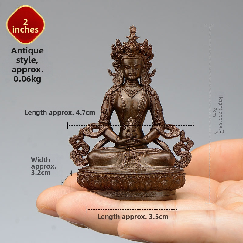 Úplne pozlátené meďové figúrky Padmasambhavu, Bhaisajyaguru, Zelená Tara, Manjushri, Shakyamuni Buddha, Amitábha a Žltý Džambhala na osobné použitie