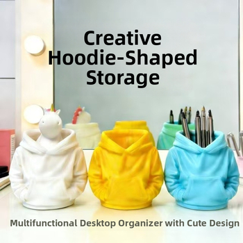 Nový 3D tlačený stojan na pero vo forme kabáta, minimalistický stolný organizér, kozmetická úložná krabička, darček k narodeninám