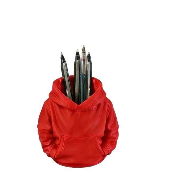 Nový 3D tlačený stojan na pero vo forme kabáta, minimalistický stolný organizér, kozmetická úložná krabička, darček k narodeninám